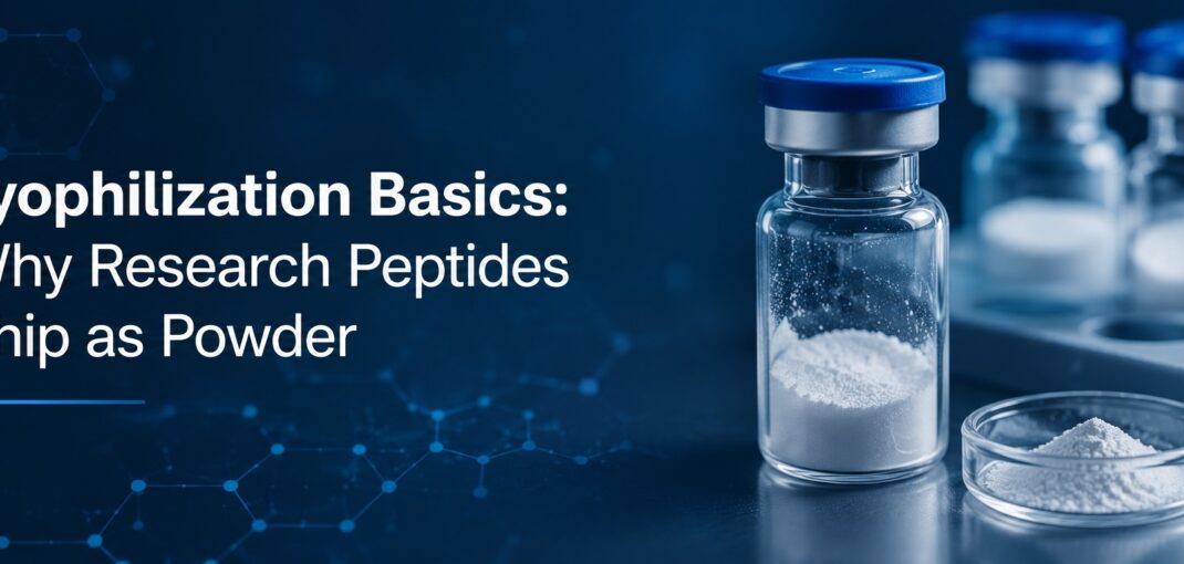Lyophilization Basics: Why Research Peptides Ship as Powder